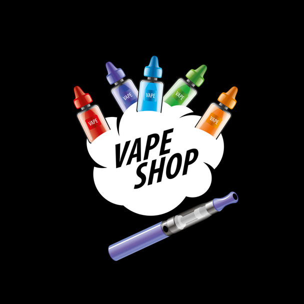 wektor logo dla sklepu papierosów elektronicznych - Wektor, obraz
