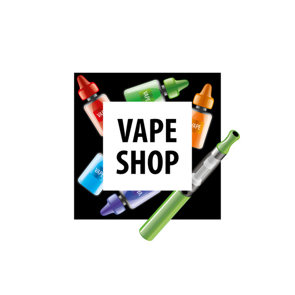 logotipo del vector para la tienda de cigarrillos electrónicos
 - Vector, imagen