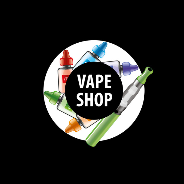 vektor logo a bolt, az elektronikus cigaretta - Vektor, kép