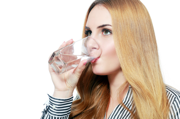 girl drinking water - Фото, зображення