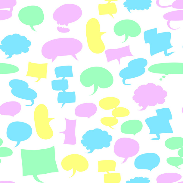 Burbujas de habla sin fisuras
 - Vector, imagen