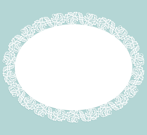 Napkin with lace - Вектор, зображення
