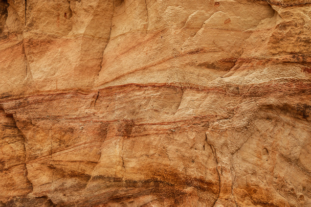 Sand cliffs  with caves - Фото, изображение
