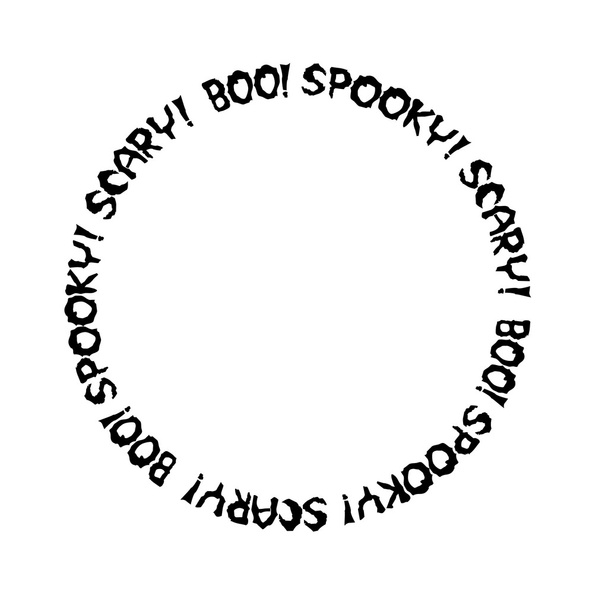 spooky Halloween frame illustration - Vector, Image