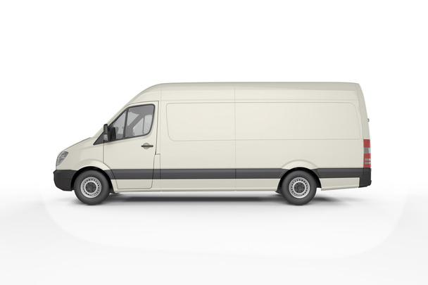 Big Delivery Van Mockup, diseño para la presentación
 - Foto, imagen