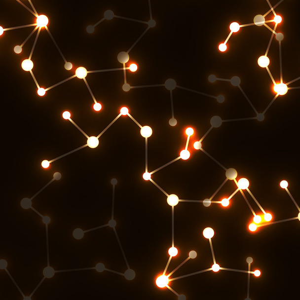 Cząsteczka DNA struktura tło świecące. Ilustracja wektorowa. Eps10 - Wektor, obraz