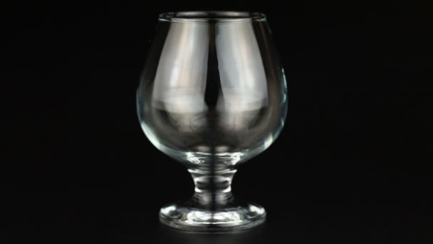 Brandy versato in un bicchiere su sfondo nero
 - Filmati, video