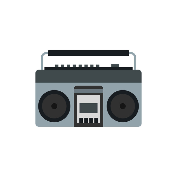 Boom box or radio cassette tape player icon - Διάνυσμα, εικόνα