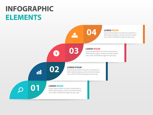 Abstract label business timeline Infographics elements, presentation template flat design vector illustration for web design marketing advertising - Vektor, obrázek
