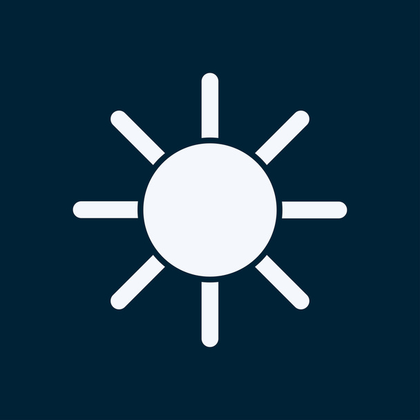 sun web vector icon - Vector, Image