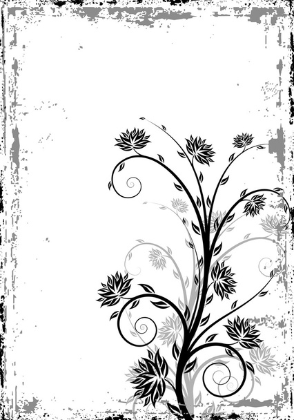 Floral Background - Vektor, kép