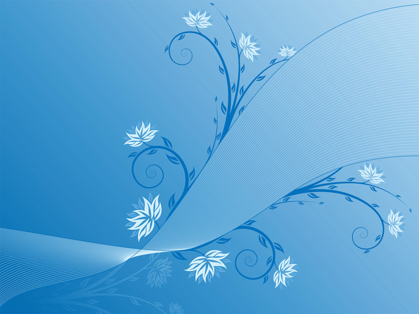 Floral Background - Vector, afbeelding