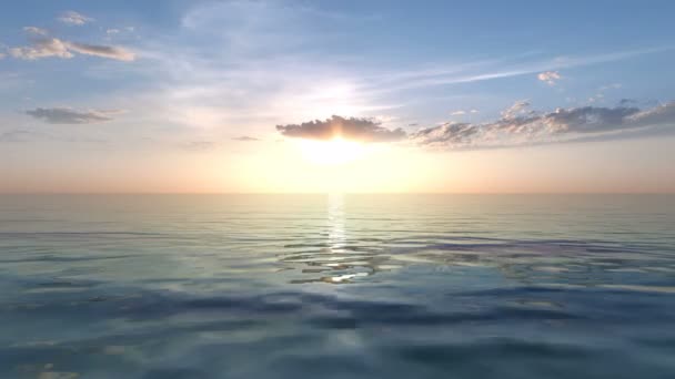 3D CG representación de la salida del sol
 - Metraje, vídeo