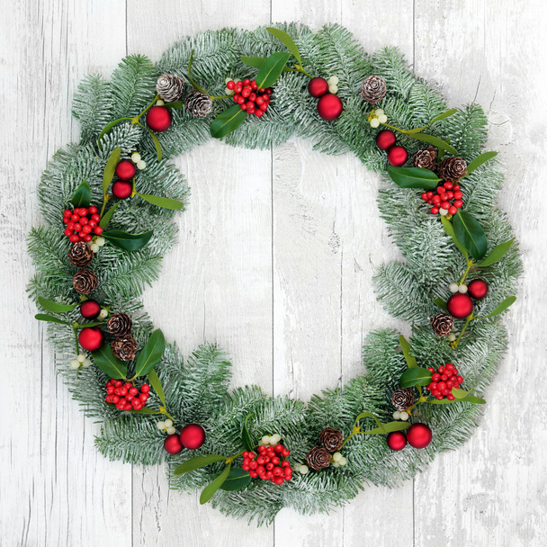 Christmas Wreath Decoratioon - Фото, изображение