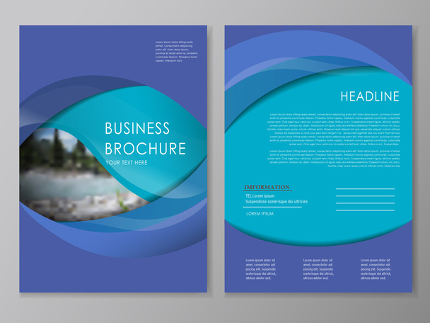 brochure and flyer template design - Vector, Image