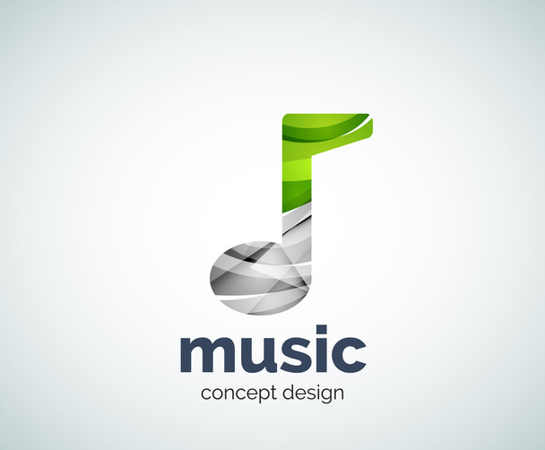 Μουσική Σημείωση λογότυπο πρότυπο - Διάνυσμα, εικόνα