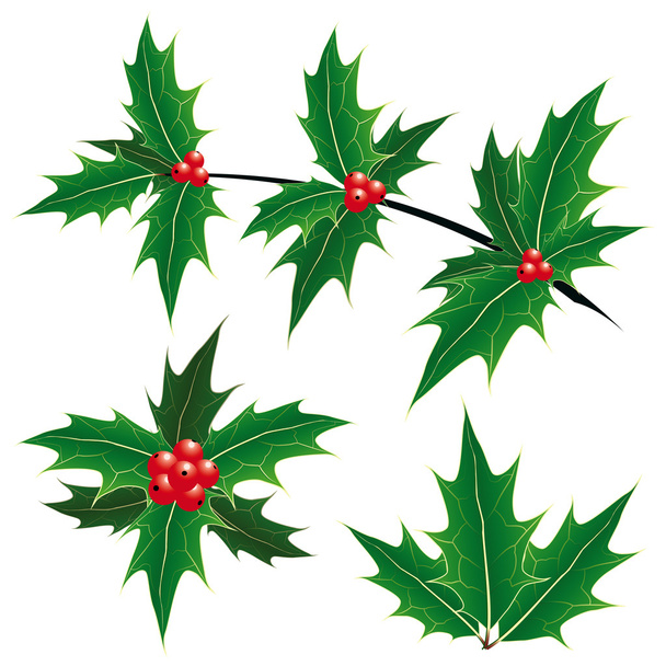 Símbolos de decoração Natal
 - Vetor, Imagem