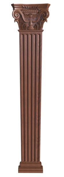 Классическая деревянная колонна
 - Фото, изображение