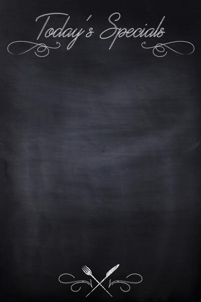 hedendaagse specials op blackboard - Foto, afbeelding