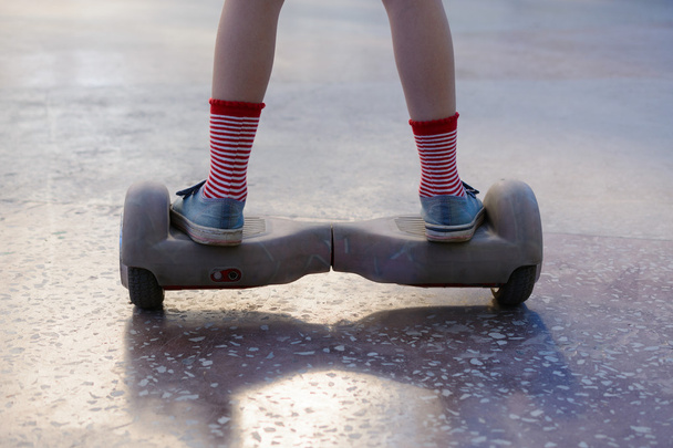 Girl on a hoverboard - Photo, Image