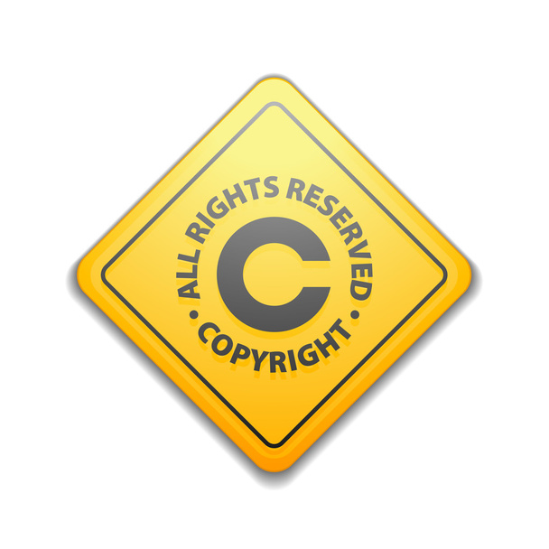 Signo de copyright ilustración
 - Vector, imagen
