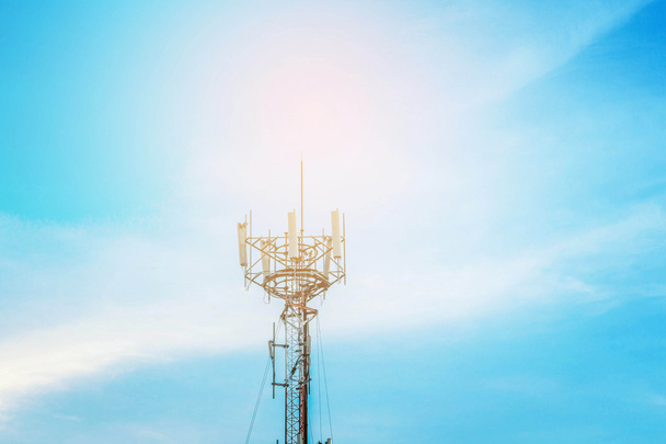 antenna on the sky. - Photo, Image
