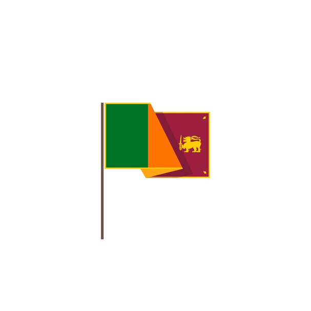 σημαία της Σρι Λάνκα - Διάνυσμα, εικόνα