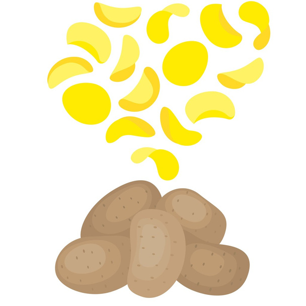 Vektoriperunat ja perunalastut
 - Vektori, kuva