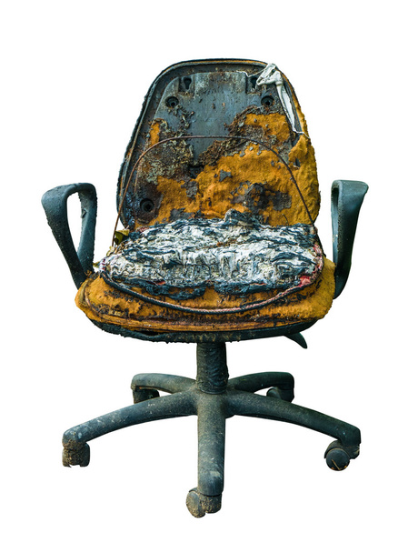 Grungy vaurioitunut toimisto tuoli
 - Valokuva, kuva