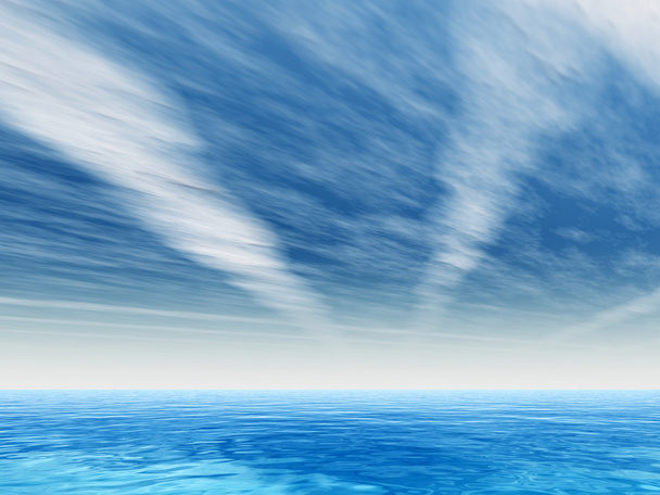 Océano olas de agua y cielo
  - Foto, Imagen