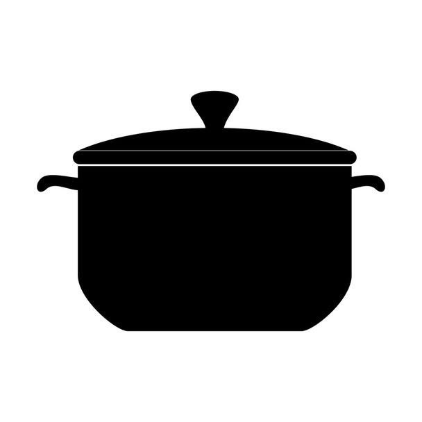 pot főzés pan ikon-vektoros - Vektor, kép