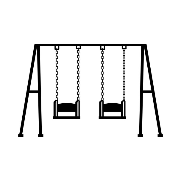 swing game children icon vector - Vector, Image