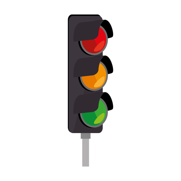 ışık trafik işareti sokak trafik ışığı simgesi - Vektör, Görsel