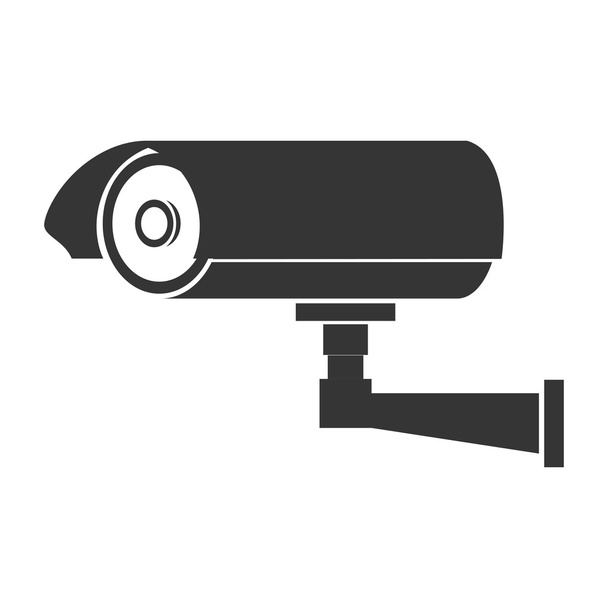 camera technologie beveiligingspictogram - Vector, afbeelding