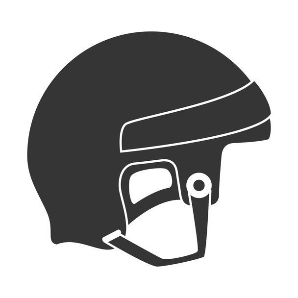 helmet hockey goalkeeper - Vector, Image