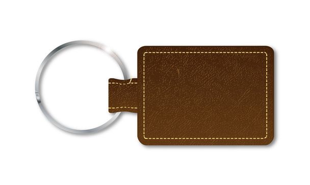 Leather Key Fob - Vector, Image