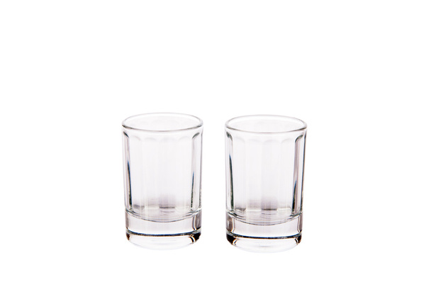 Два склянки ізольовані на білому
 - Фото, зображення
