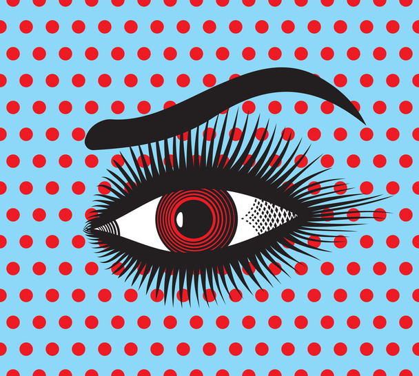 Hermoso ojo de mujer
 - Vector, imagen
