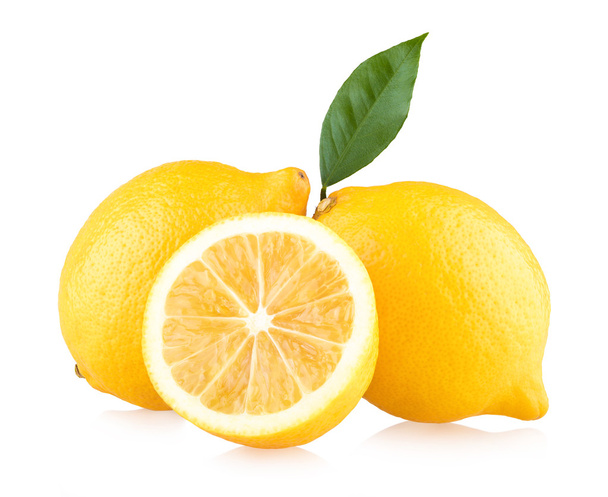 Rijp citroenen geïsoleerd - Foto, afbeelding
