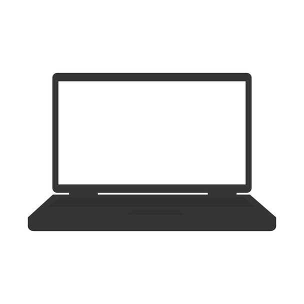 laptopa ekran komputer przenośny technologia elektronicznego - Wektor, obraz