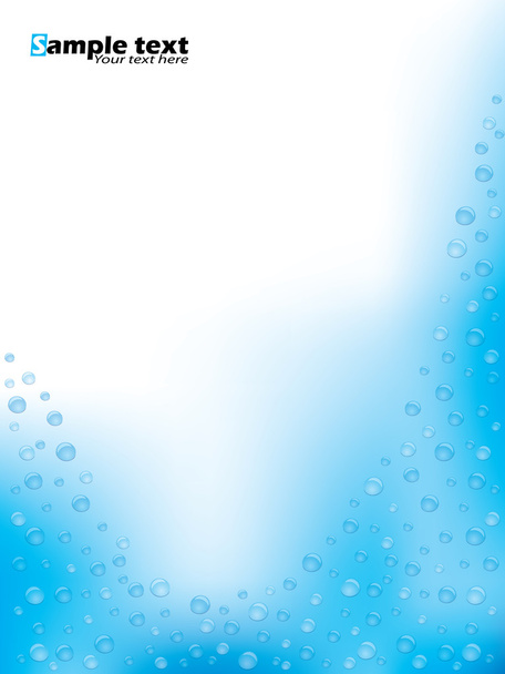 Diseño de folleto abstracto con burbujas
 - Vector, imagen