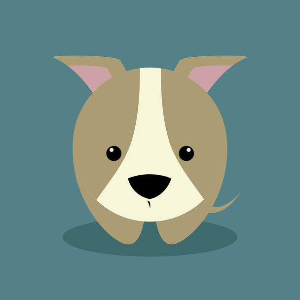 Cute Cartoon dog - Vetor, Imagem