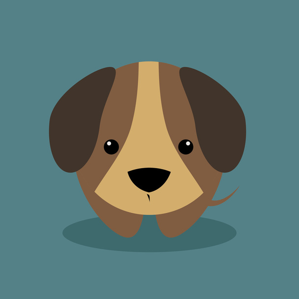 Lindo perro de dibujos animados
 - Vector, Imagen