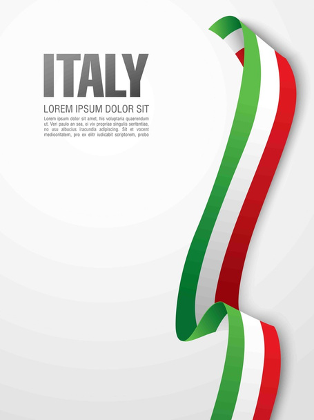 Italybackground の旗 - ベクター画像
