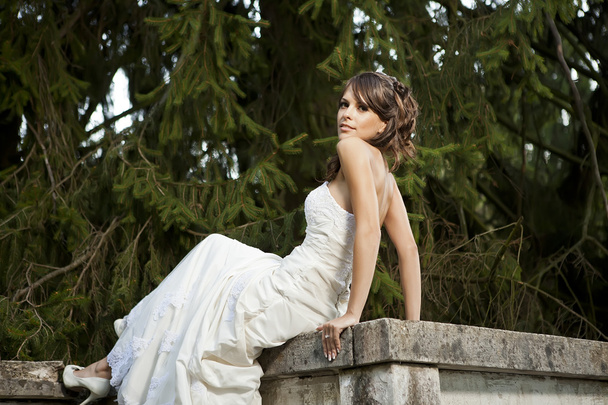 Bride in the park - Foto, Imagem