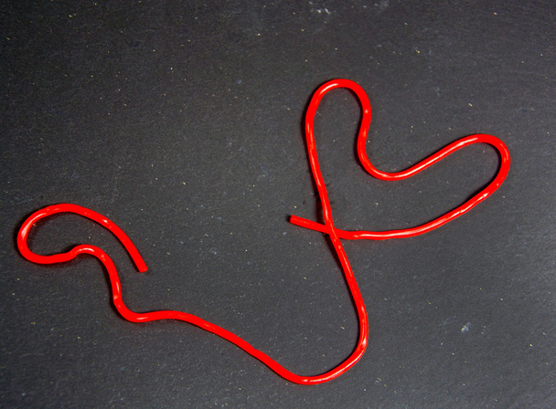 gummy sticks in a heart shape - Photo, Image