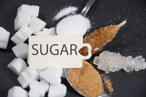 photo of different kinds of sugar - Foto, imagen