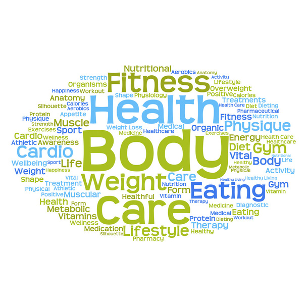 abstract health word cloud  - Photo, Image
