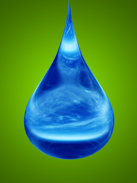 liquid drop falling - Photo, Image