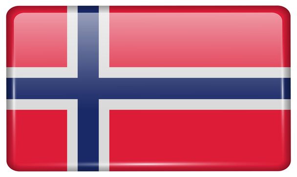 Bandiere Norvegia sotto forma di magnete su frigorifero con riflessi luminosi. Vettore
 - Vettoriali, immagini